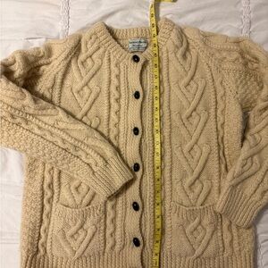 Vintage Irish Wool Cable Knit Sweater